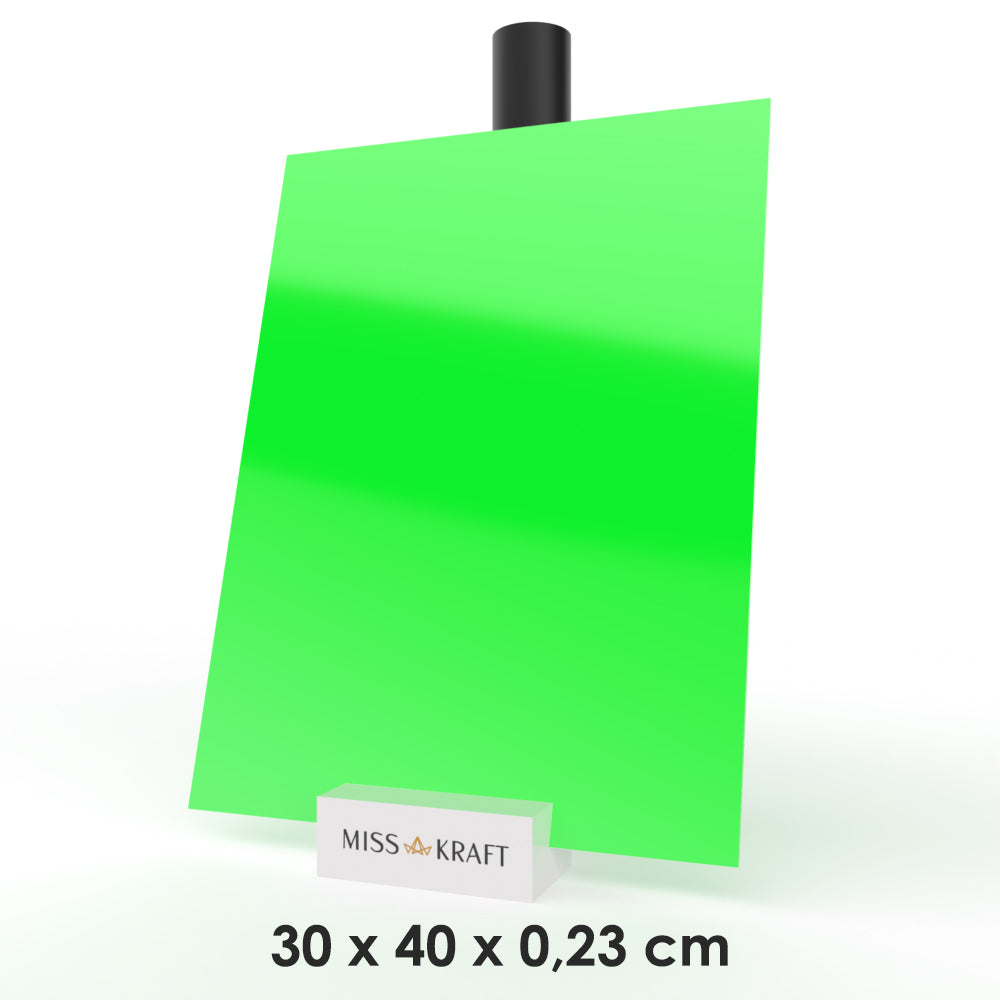 Plaque acrylique MissKraft - Vert Néon