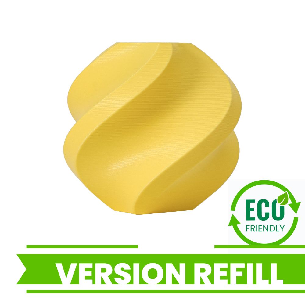 Bambu Lab - PLA Matte - Jaune (Yellow) - 1,75 mm - 1 kg - Refill