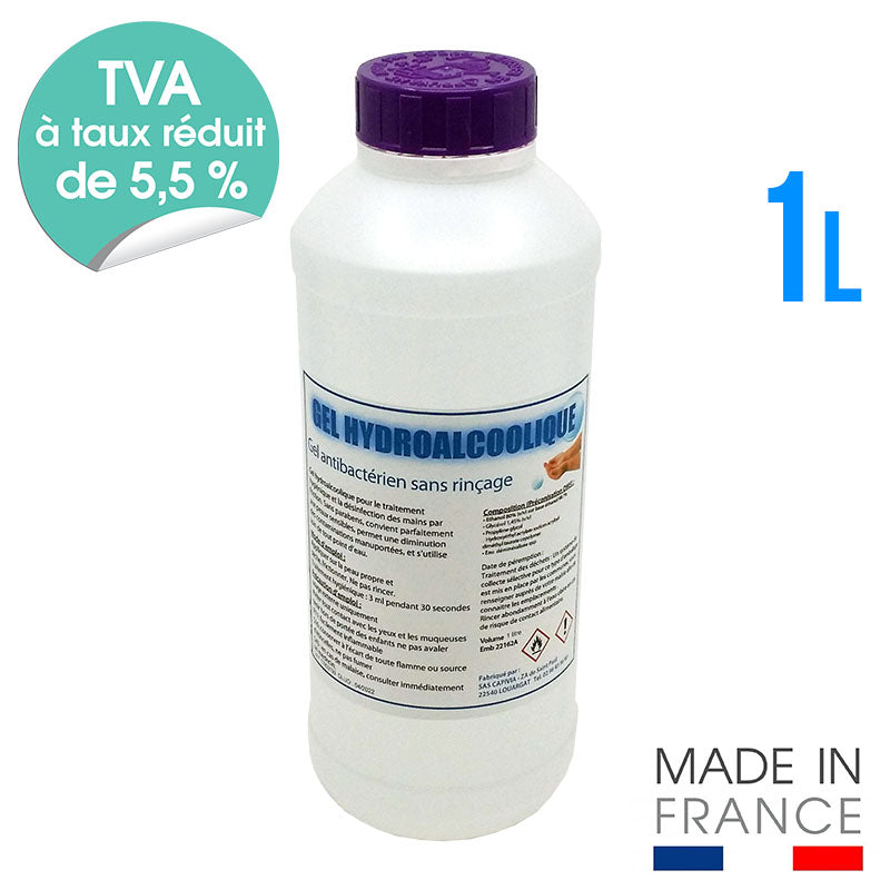 Recharge Gel Hydroalcoolique - Bidon 1 L