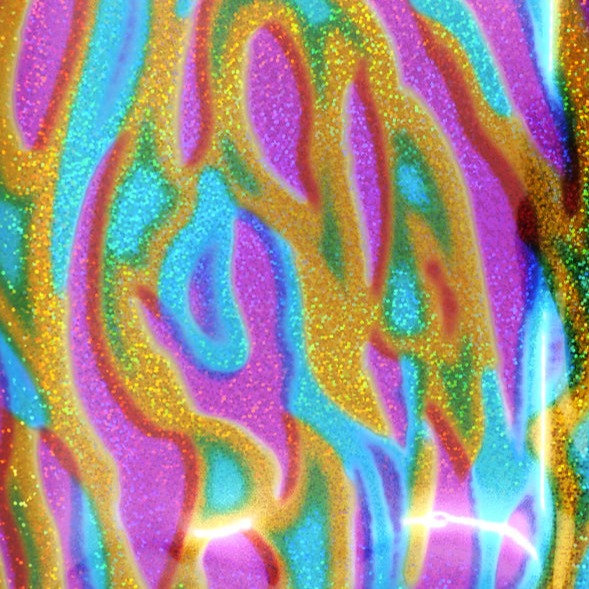 Chemica - Metallic - Vagues Arc-en-ciel (Rainbow Waves) - 30 x 20 cm