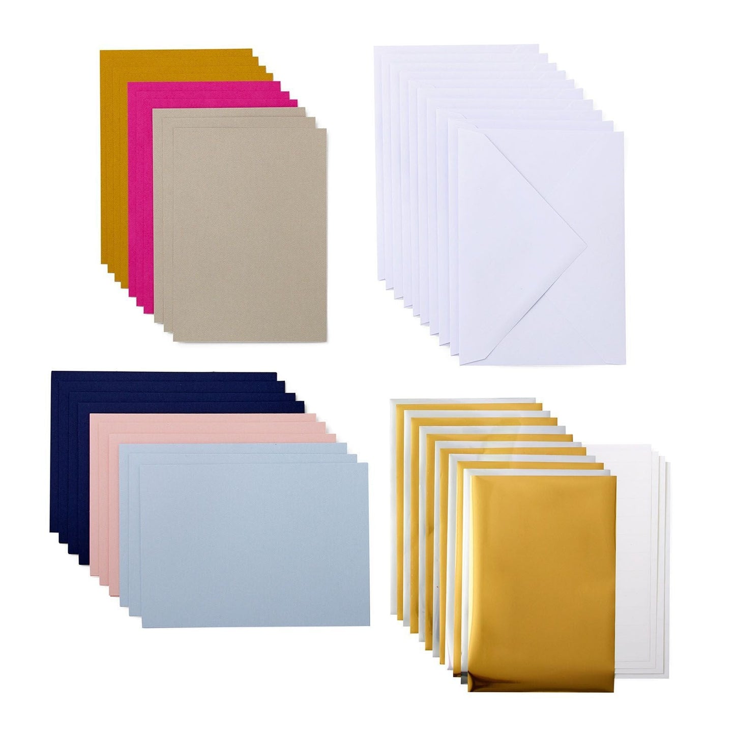 Cricut - Set de 10 Cartes avec Enveloppes et Inserts - Foil - R20 - 11 x 14 cm