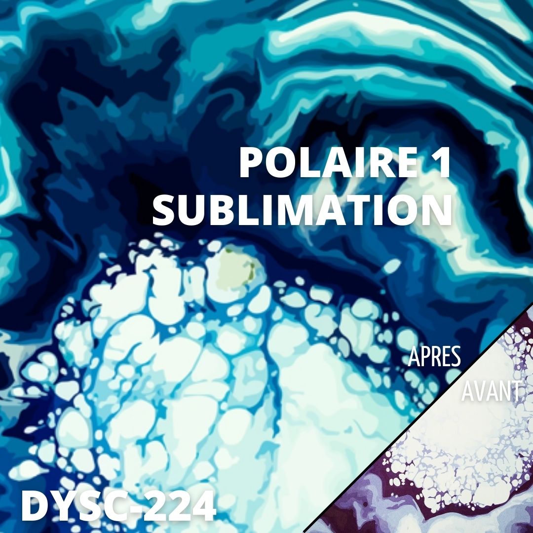 feuille motif polaire sublimation 30x30 cm infusible ink atome3d