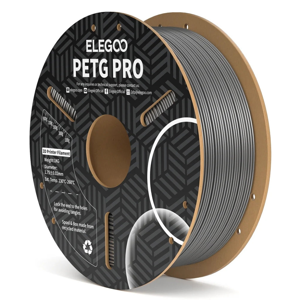 Elegoo - PETG Pro - Argent (Silver) - 1,75 mm - 1 kg