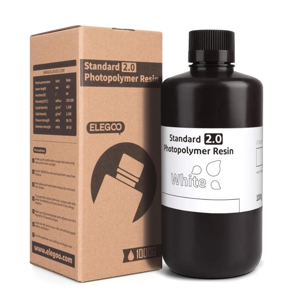 Elegoo Résine UV Standard 2.0 Blanc