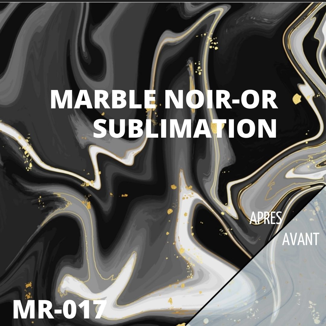 feuille 30x30 cm atome3d sublimation infusible ink noir or