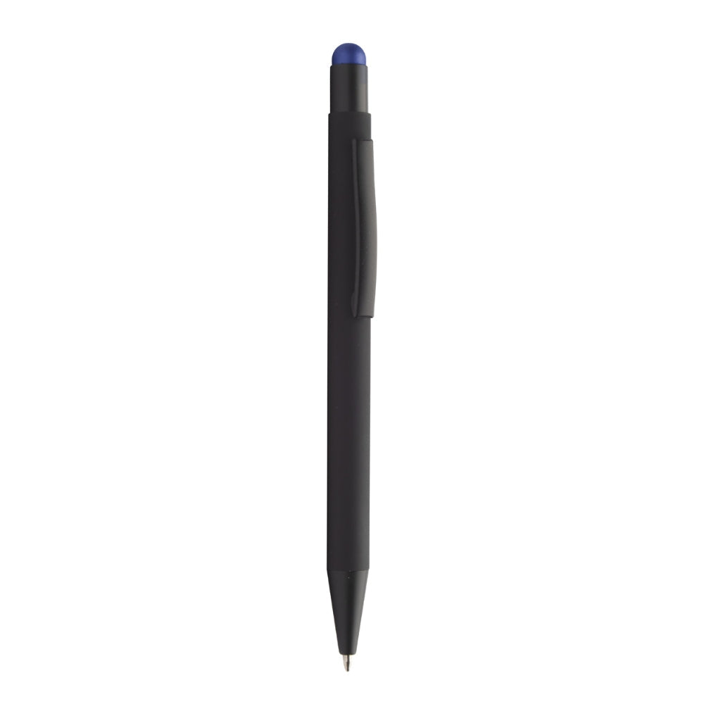 MissKraft - 5 Stylos à bille à graver Pearly Noir embout Bleu Foncé