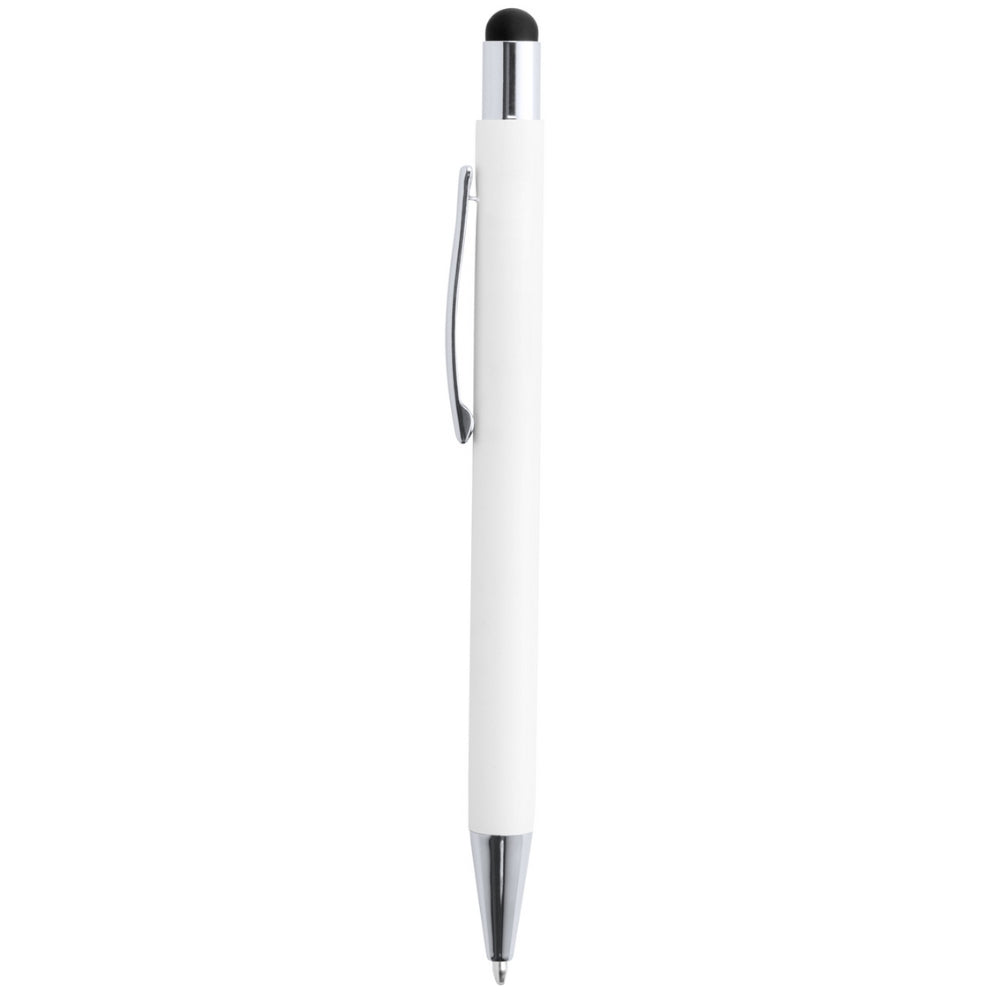 MissKraft - 5 Stylos à bille à graver Wirly Blanc embout Noir