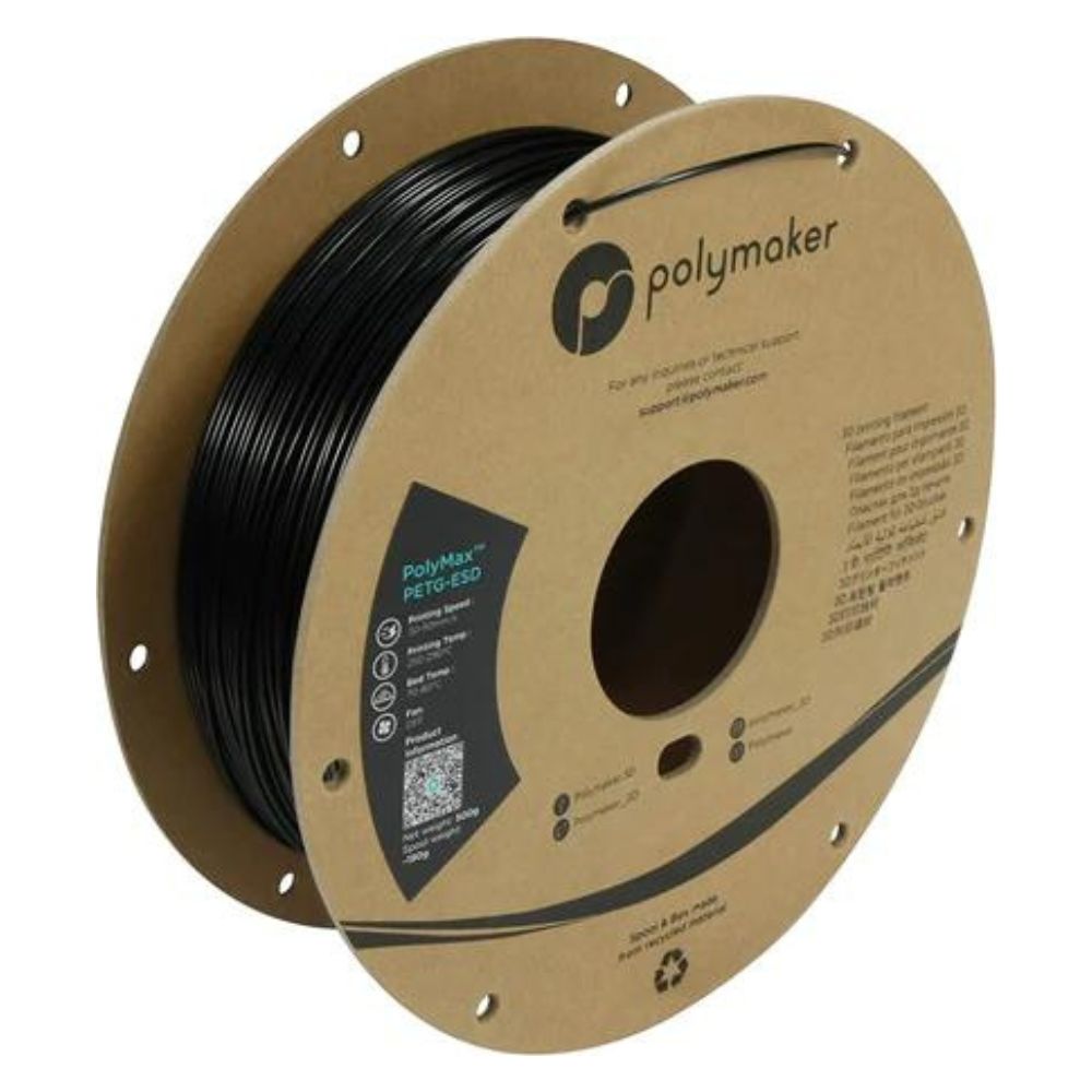Polymaker - PolyMax PETG-ESD - Noir (Black) - 1,75 mm - 0,5 kg