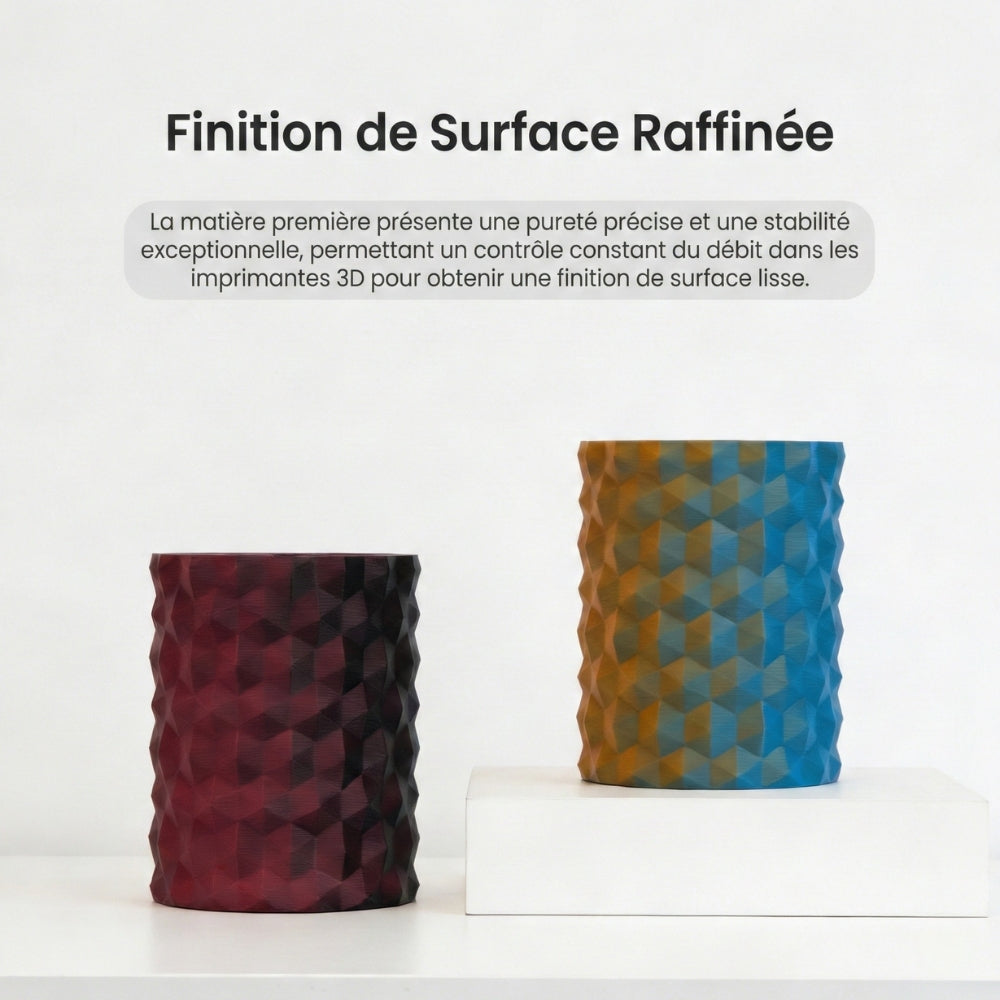 R3D - Matte Dual Color - Bleu & Orange (Blue-Orange) - 1,75 mm - 1 kg Refill avec RFID TigerTag