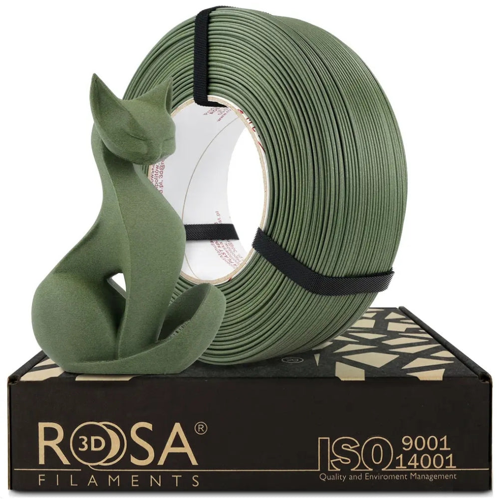 Rosa3D - PLA-CF - Vert Olive (Olive Green) - 1,75 mm - 1 kg Refill