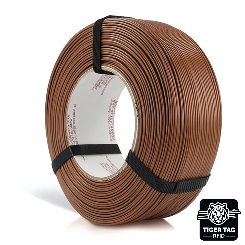 Rosa3D - PLA Starter - Mousse Moka (Mocha Mousse) - 1,75 mm - 1 kg Refill avec RFID TigerTag