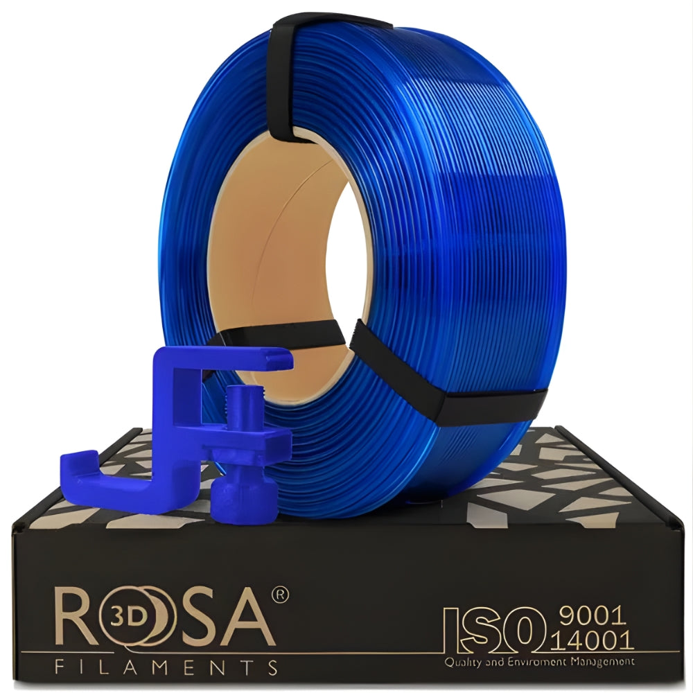 Rosa3D - PCTG - Bleu Transparent (Blue Transparent) - 1,75 mm - 1 kg Refill