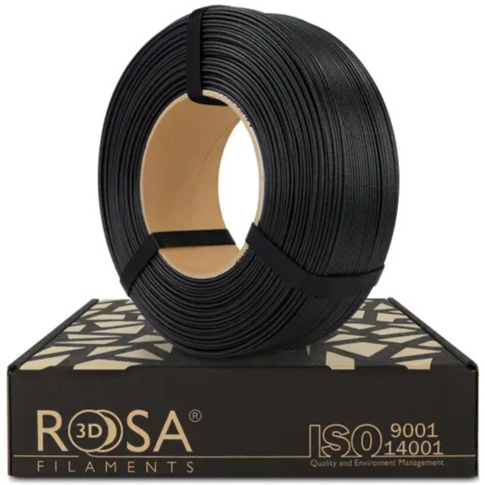 Rosa3D - PCTG+10GF Glass Fiber - Noir (Black) - 1,75 mm - 1 kg Refill