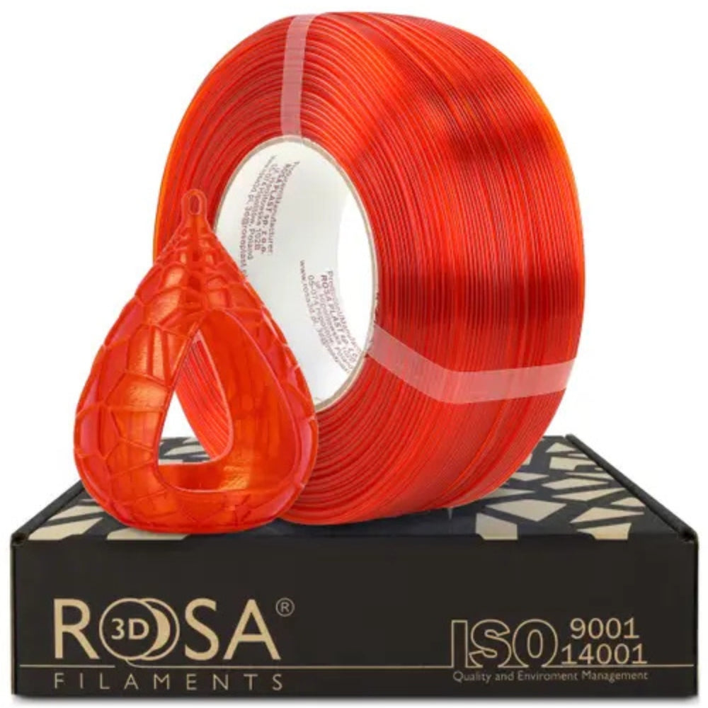 Rosa3D - PETG Standard HS - Orange Transparent - 1,75 mm - 1 kg Refill RFID TigerTag