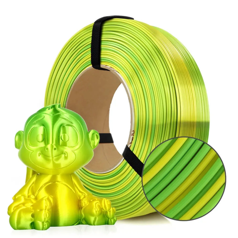 Rosa3D - PLA Rainbow - Arc-en-ciel Jungle (Multicolour Silk Jungle) - 1,75 mm - 1 kg Refill