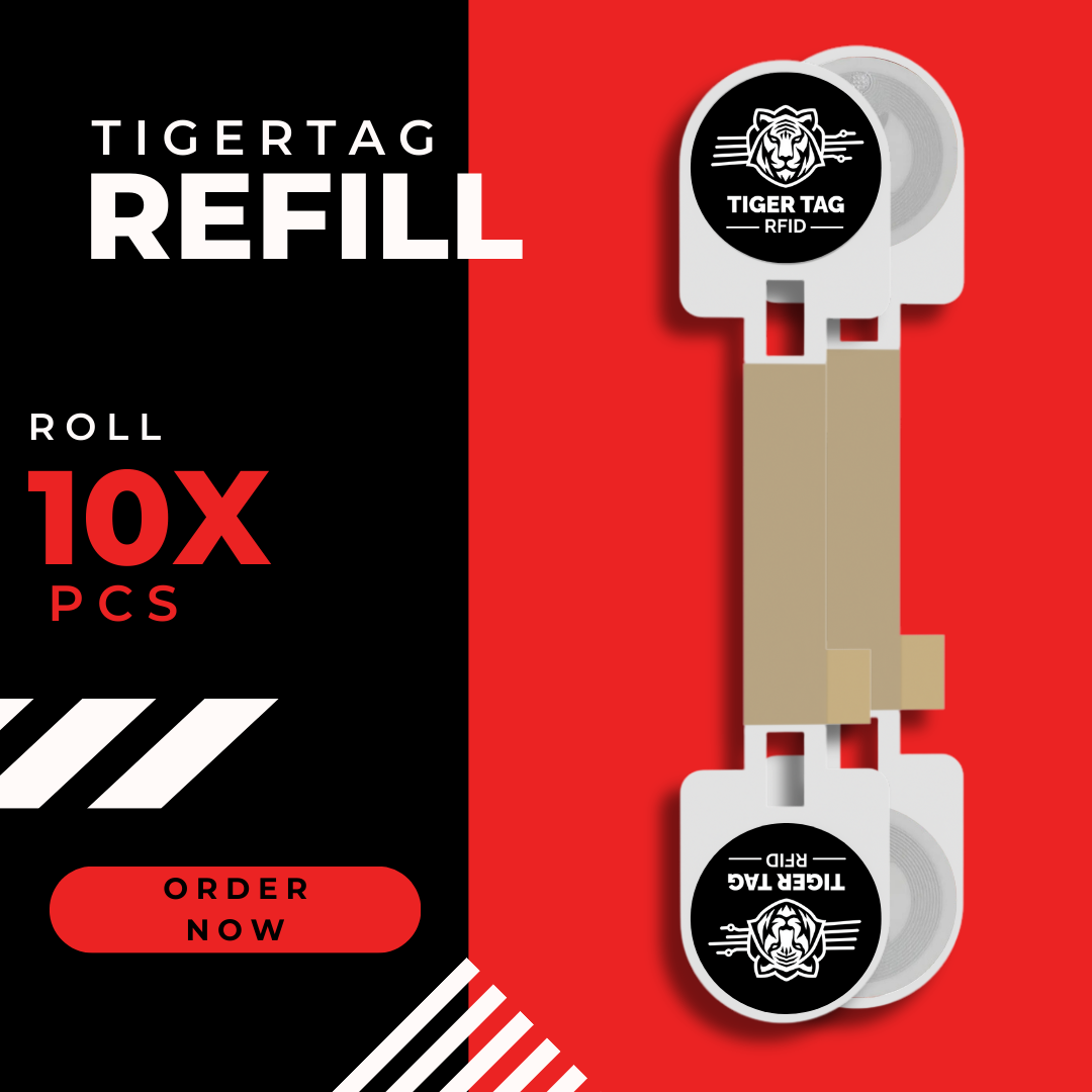 TigerTag Refill Officiel 10 pcs — puces NFC vierges pour recharges de filament