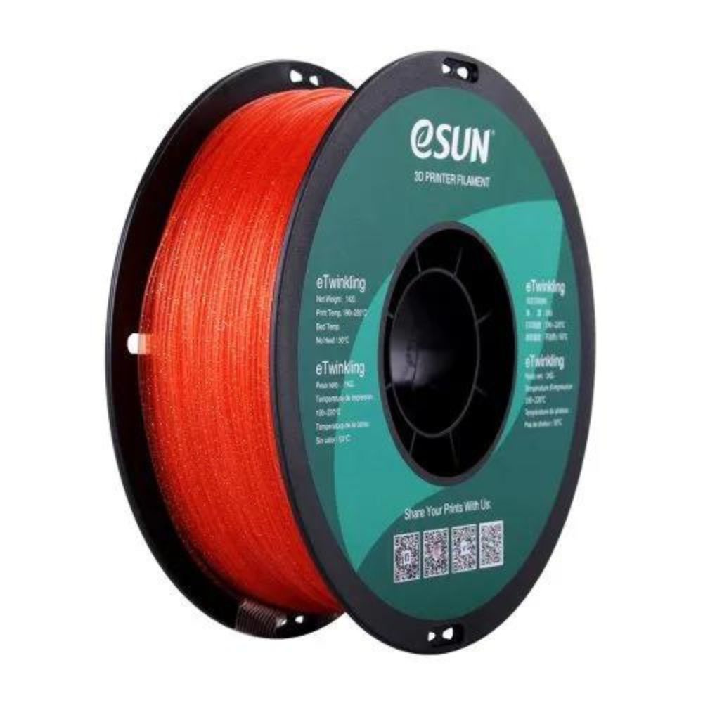 Bobine eSun de PLA eTwinkling Warm Orange - 1 kg - Bobine en plastique