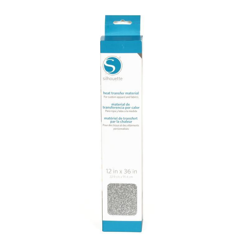 Silhouette - Transfert Textile Pailleté (Flex Glitter) - Blanc (White) - 30 cm x 0,9 m