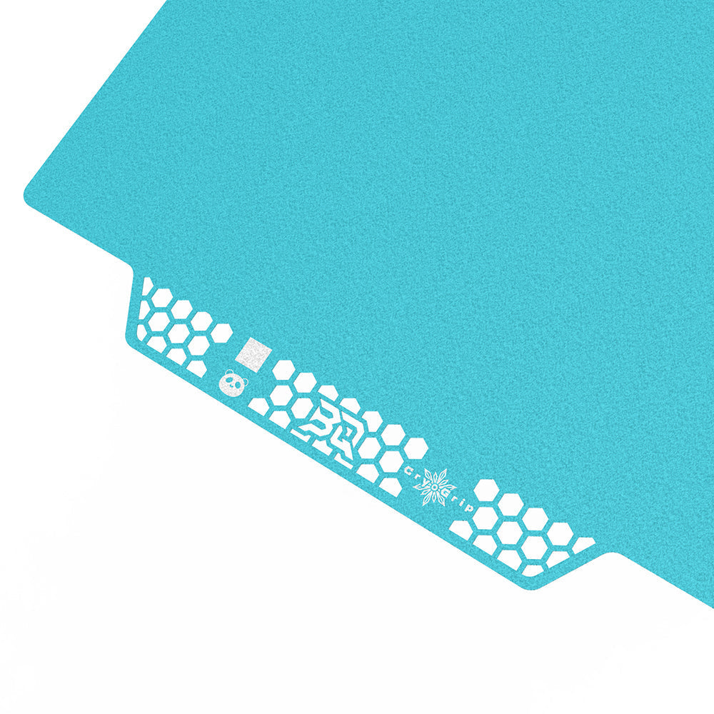 BIQU - Plateau CryoGrip Pro - Bambu Lab X1/X2/P1/P2/A1 - Bleu glacé fin - (Glacier Fine Textures)