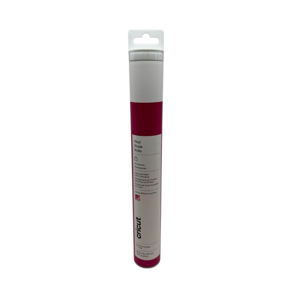 Cricut - Vinyle Thermoactif Chaud - Fuchsia/Rose - 30 x 60 cm