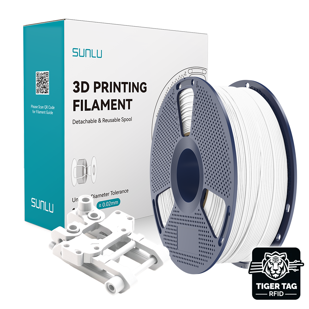 Sunlu - ABS - Blanc (White) - 1,75 mm - 1 kg avec RFID TigerTag