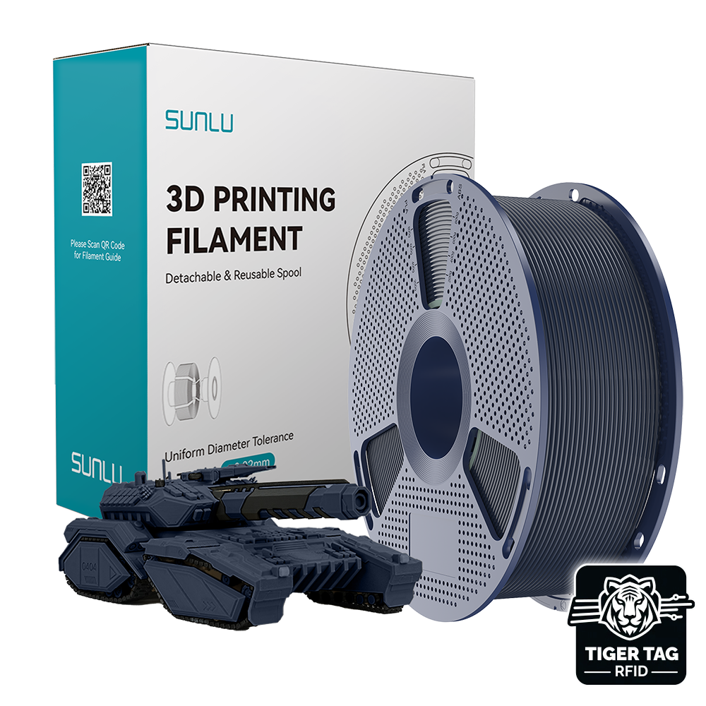 Sunlu - PLA - Minuit (Midnight) - 1,75 mm - 1 kg avec RFID TigerTag