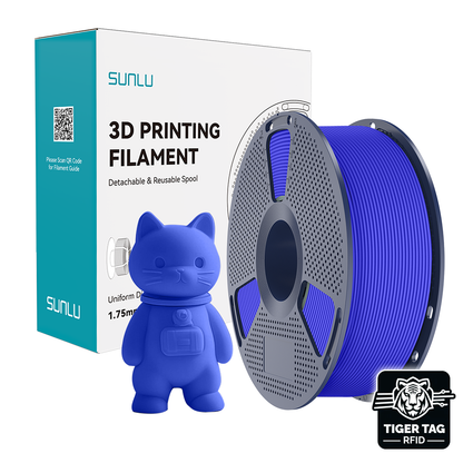 Sunlu - PLA Matte - Bleu Klein (Klein Blue) - 1,75 mm - 1 kg avec RFID TigerTag