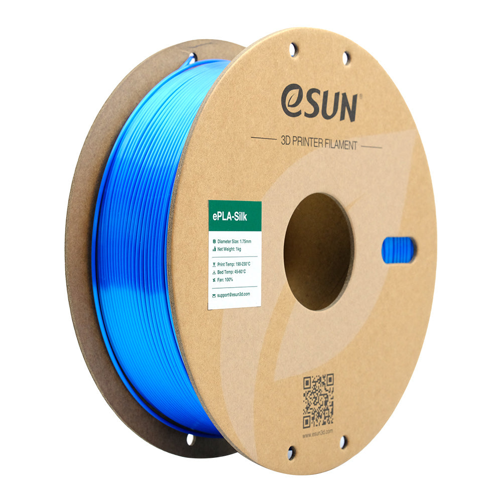 Bobine eSun de eSilk PLA Blue - 1 kg - Spool carton