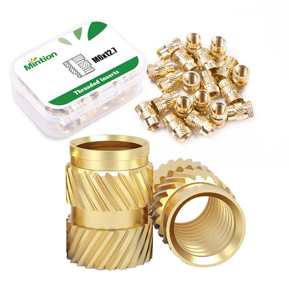 Mintion - Kit d'Inserts Filetés (Threaded Inserts Kit) - M6x12.7x8.7 - 20pcs