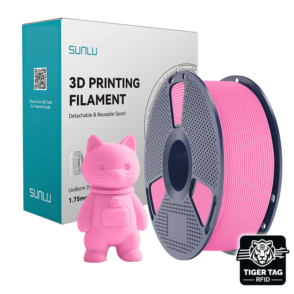 Sunlu - PLA Matte - Rose (Pink) - 1,75 mm - 1 kg avec RFID TigerTag