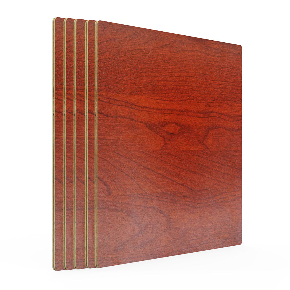 Creality - 10 Plaques de Contreplaqué Mélaminé Palissandre (Rosewood Plywood Sheets) - 30 x 30 cm - 3 mm