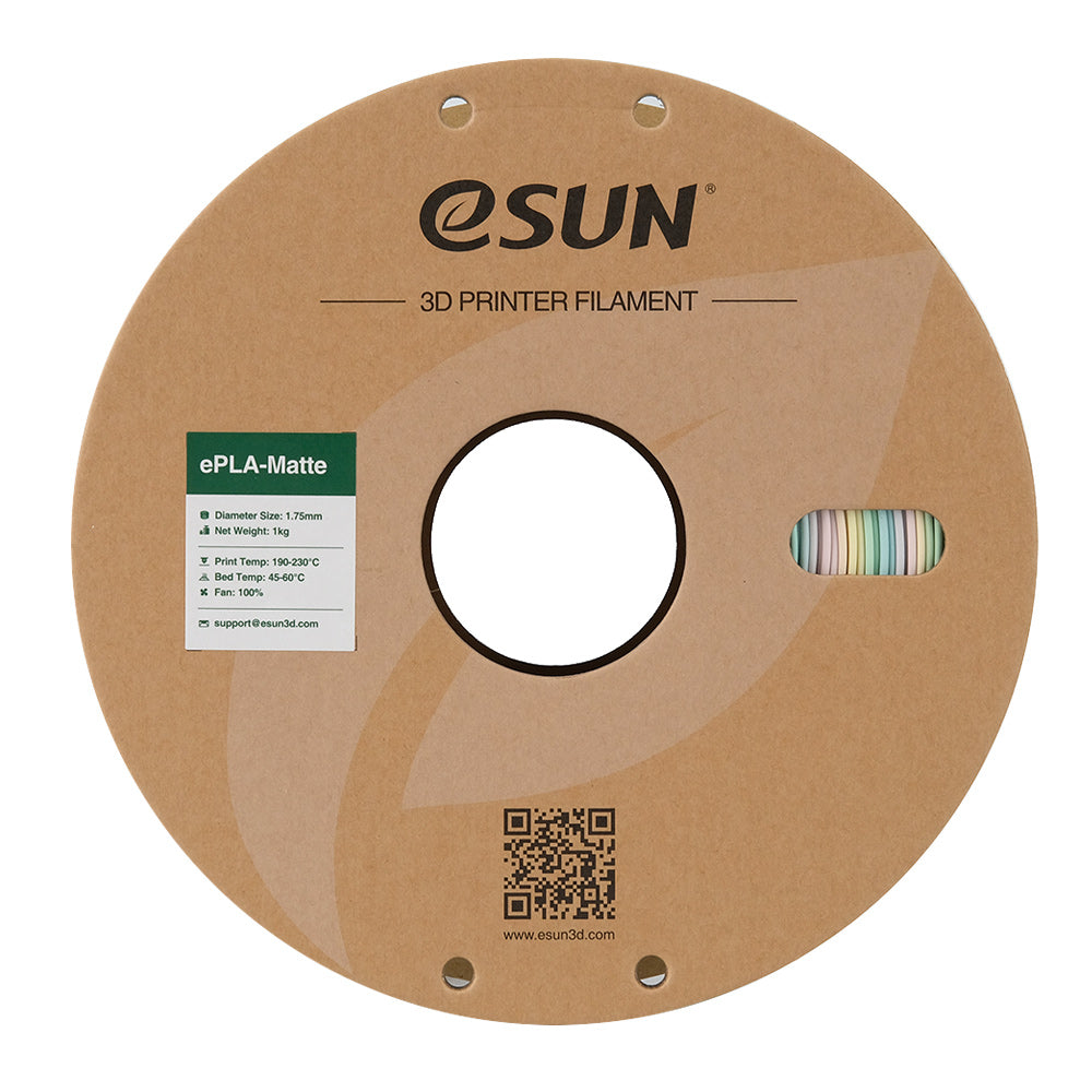 Bobine eSun de ePLA Matte Rainbow - 1kg - Packaging