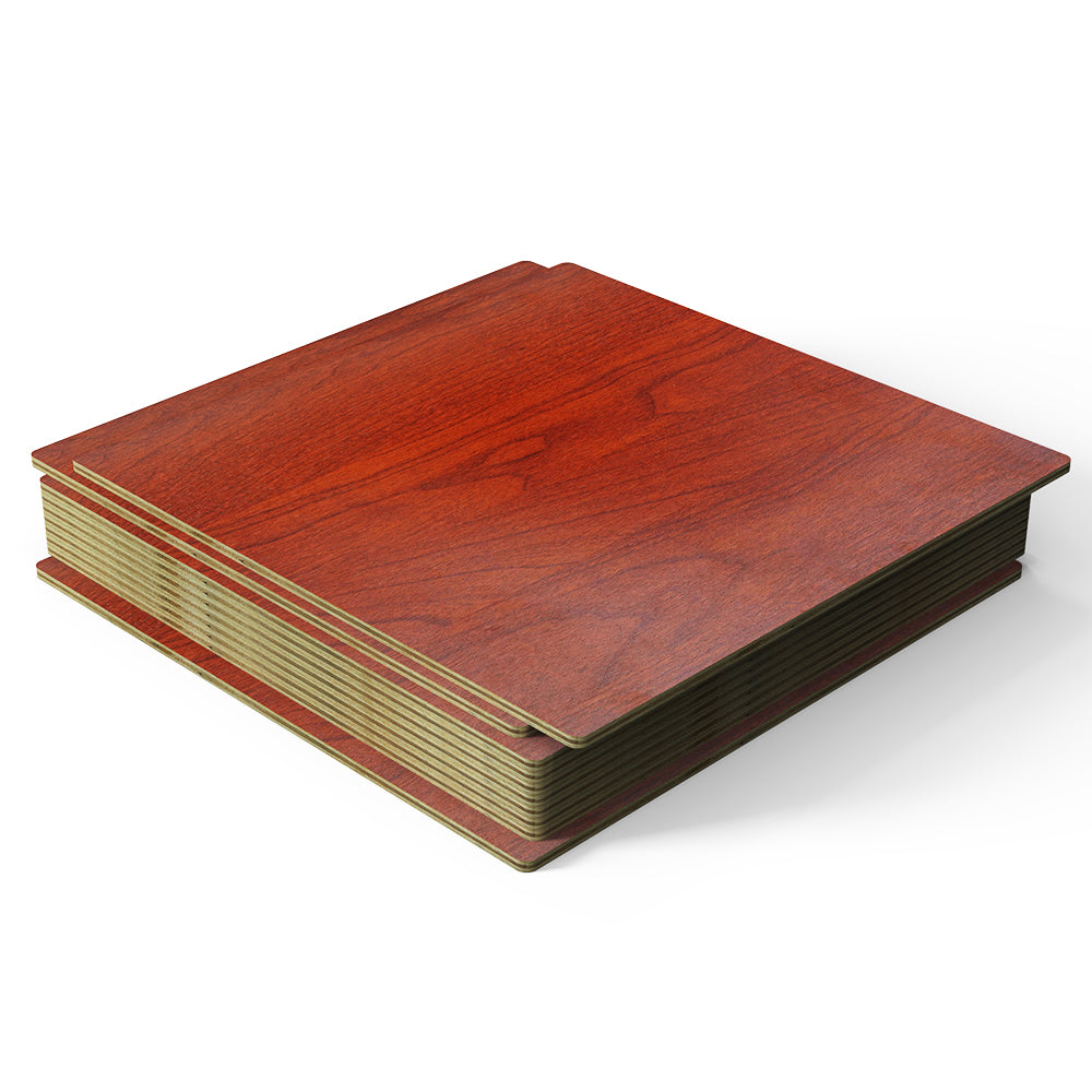 Creality - 10 Plaques de Contreplaqué en Palissandre (Rosewood Plywood Sheets) - 30 x 30 cm - 3 mm