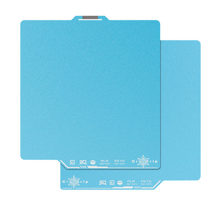 BIQU - Plateau d'impression CryoGrip Pro pour Bambu Lab X1/X2/P1/P2/A1 - Bleu d'hiver texturé (Frostbit