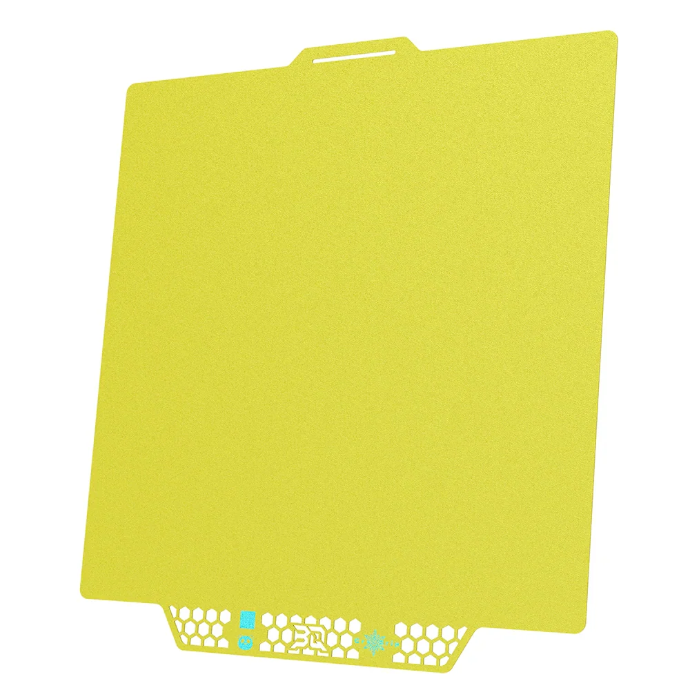 BIQU - Plateau CryoGrip Pro - Bambu Lab X1/X2/P1/P2/A1 - Jaune glacé fin - (Glacier Fine Textures)