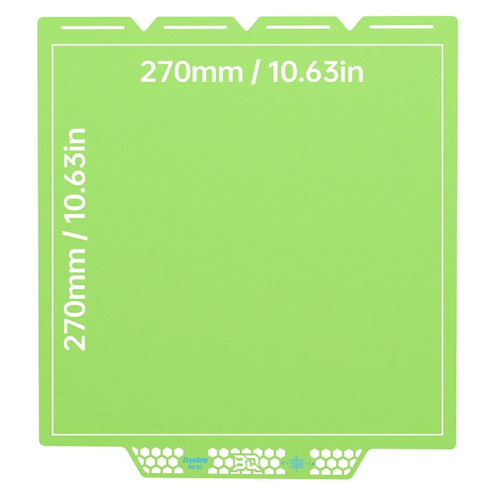 BIQU - Plateau CryoGrip Pro - Snapmaker U1 - Vert glacé fin - (Glacier Fine Textures)