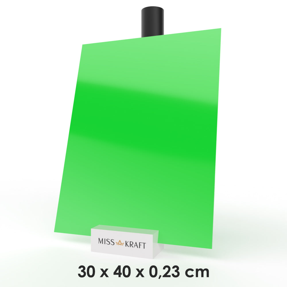 Plaque acrylique MissKraft - Vert pomme