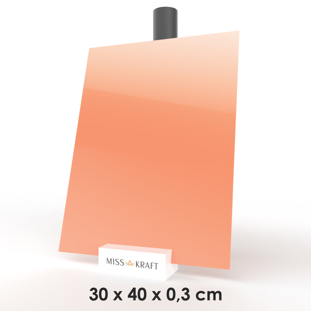 Plaque acrylique MissKraft - Pastel Corail