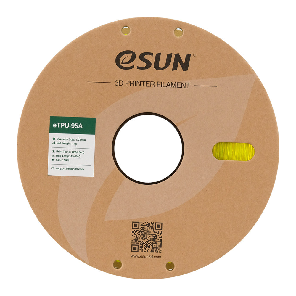 Bobine eSun de eTPU-95A Yellow - 1 kg - Bobine packaging