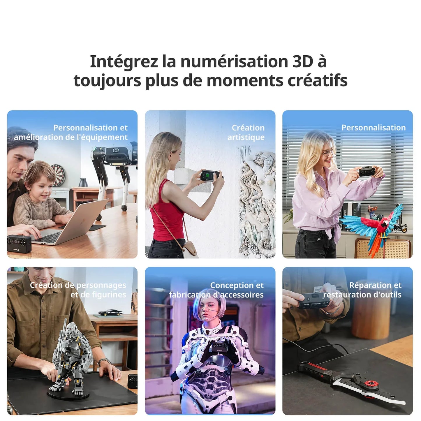 Creality - Pika - Scanner 3D IA Portable
