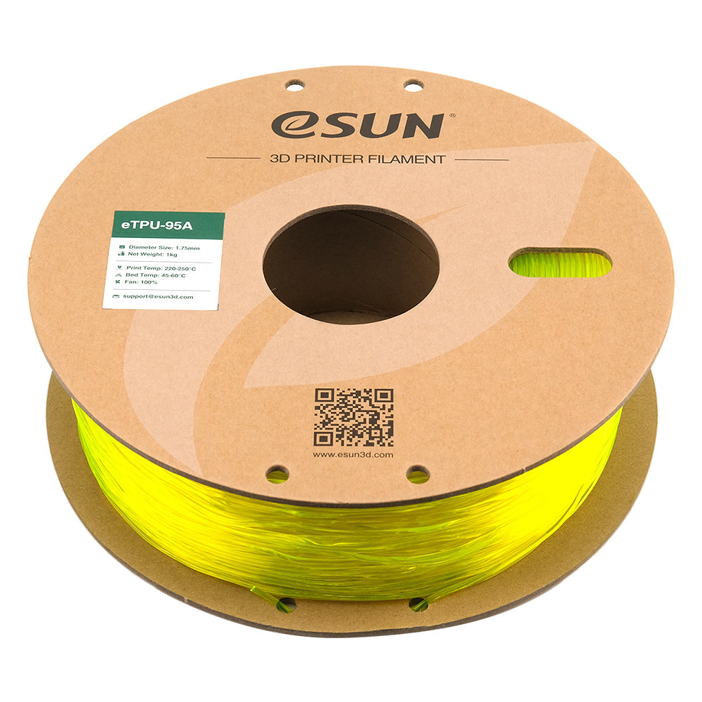 Bobine eSun de eTPU-95A Yellow - 1 kg - Bobine couchée