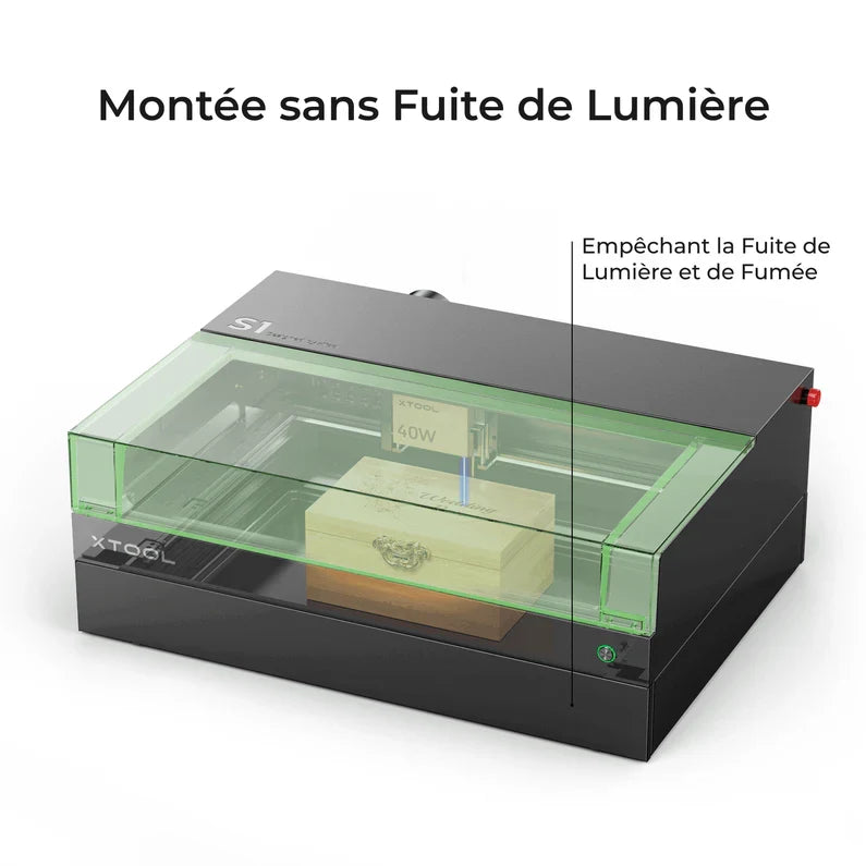 xTool - S1 - Réhausseur pour laser S1 (River Blade) - Noir