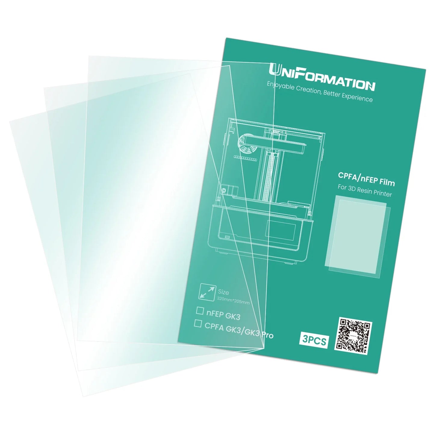 Uniformation - GK3/GK3 Pro - Film nFEP (nFEP Release Film) - 3 pcs