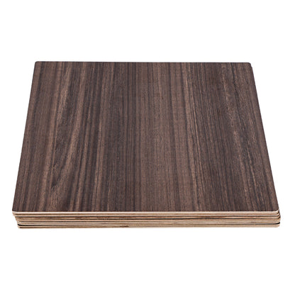 Creality - 10 Plaques de Contreplaqué de Noyer (Walnut Plywood Sheets) - 20 x 20 cm - 3 mm