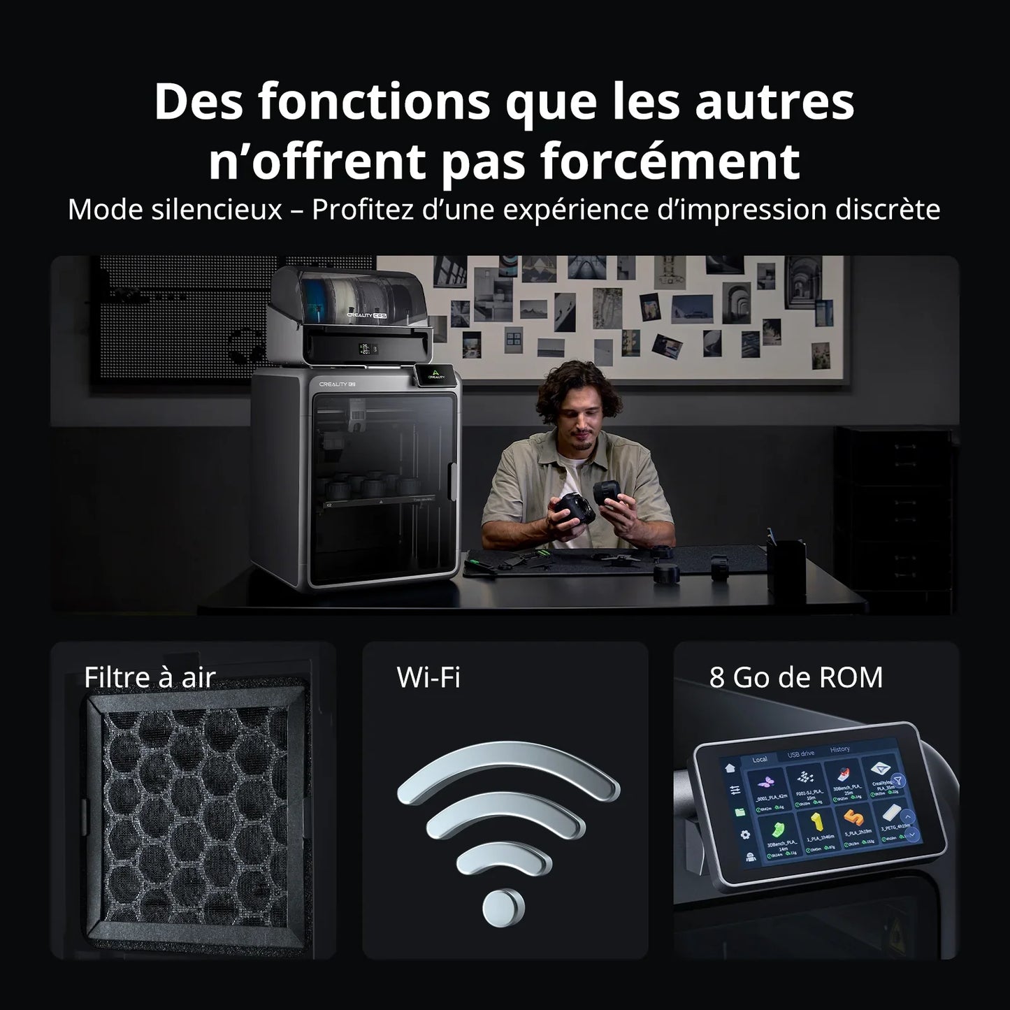 Creality - K2 - Imprimante 3D Fermée Performante