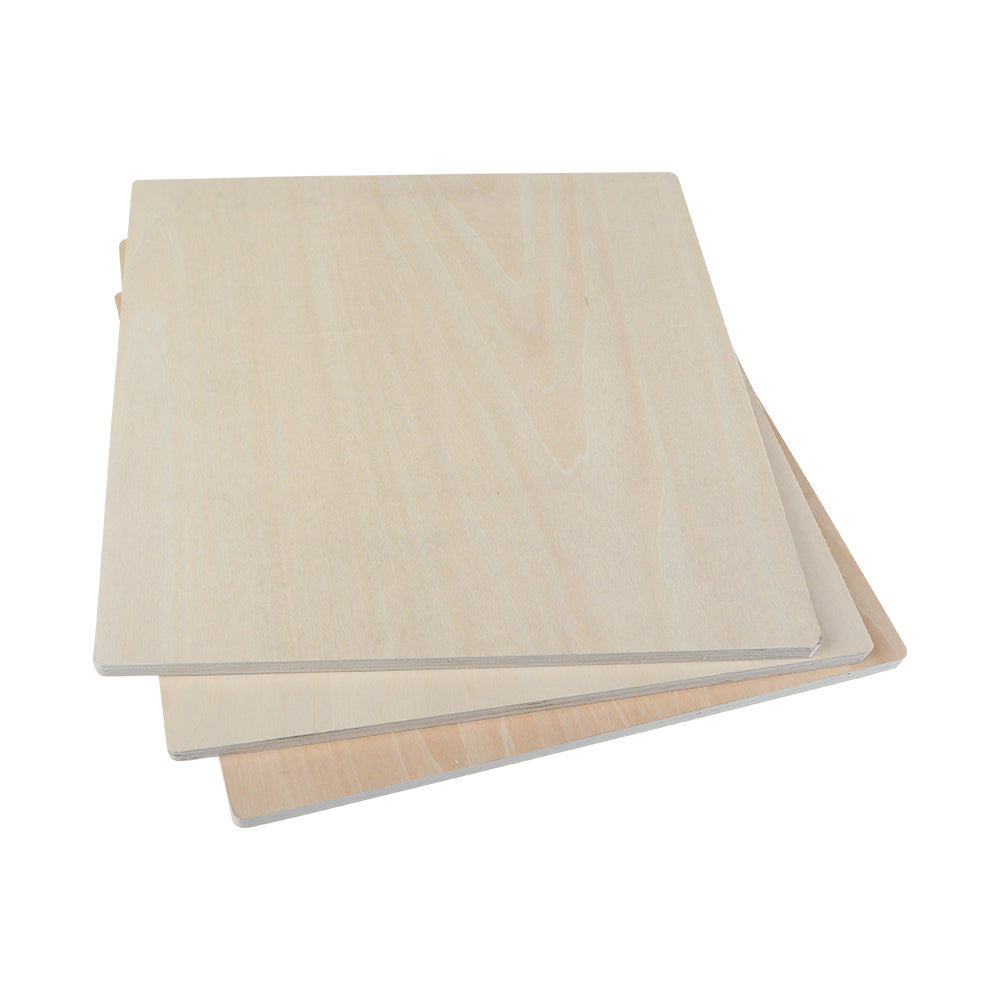 Creality - 10 Plaques de Contreplaqué de Tilleul (Basswood Sheets) - 20 x 20 cm - 3 mm