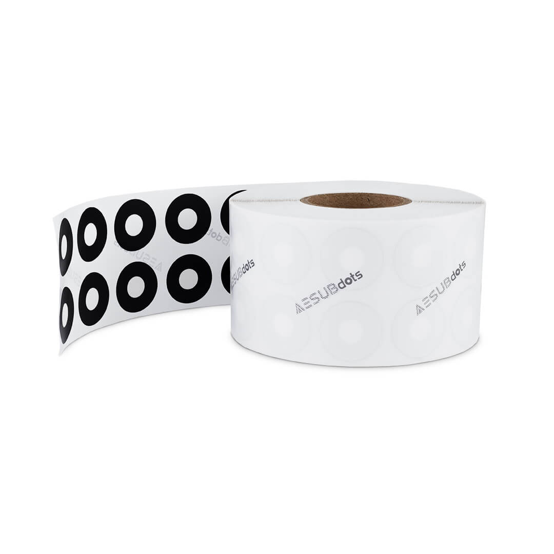 AESUBdots - Black&White - Cibles de positionnement rétroréfléchissantes - 3 mm