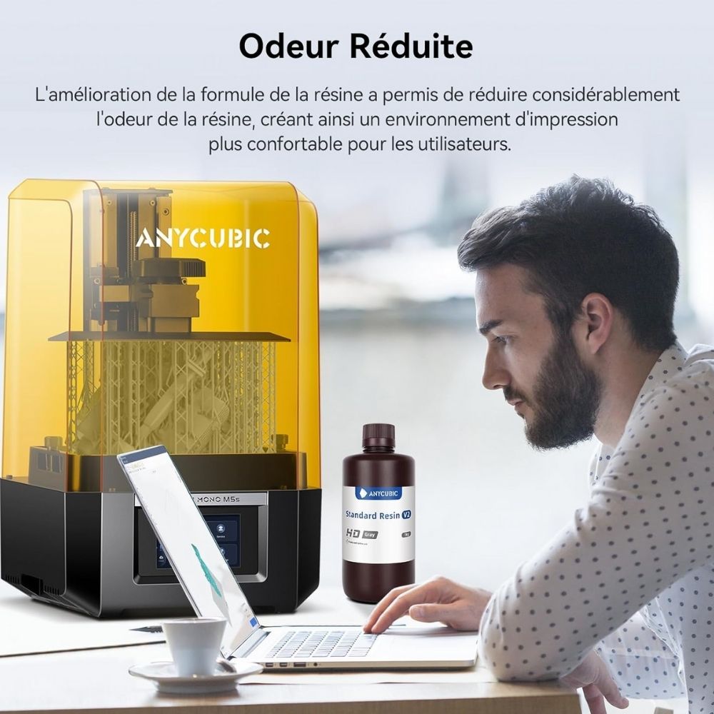 Anycubic - Standard Resin V2 - Noir (Black) - 1 kg