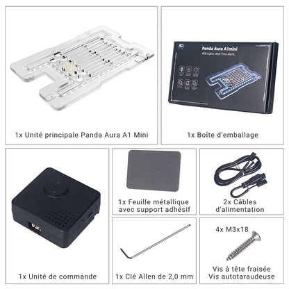 BIQU - Panda Aura - Plateau RGB Intelligent pour Bambu Lab A1 Mini (Smart RGB Lighting Panel for A1