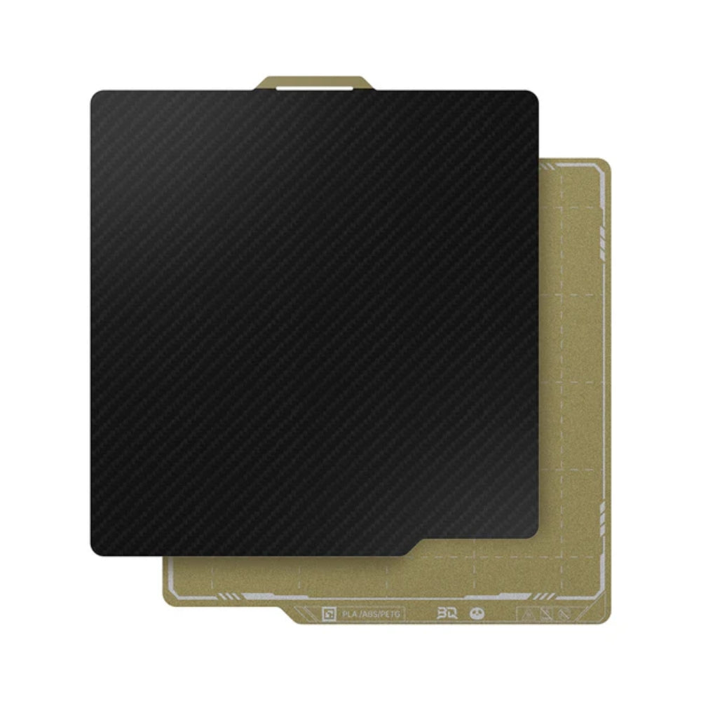BIQU - Plateau d'impression en tôle d'acier double face pour X1/P1/A1 - PEI texturé & PET CF lisse - 257 x 257 mm